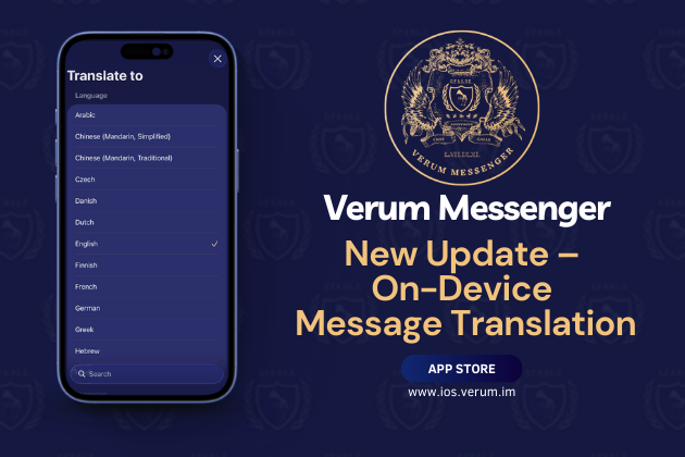 Verum Messenger Introduces On-Device Message Translation Without Internet Data Transfer